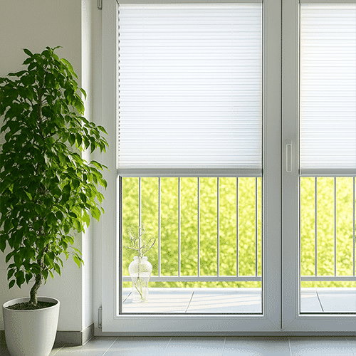 Cortinas plisadas translucidas