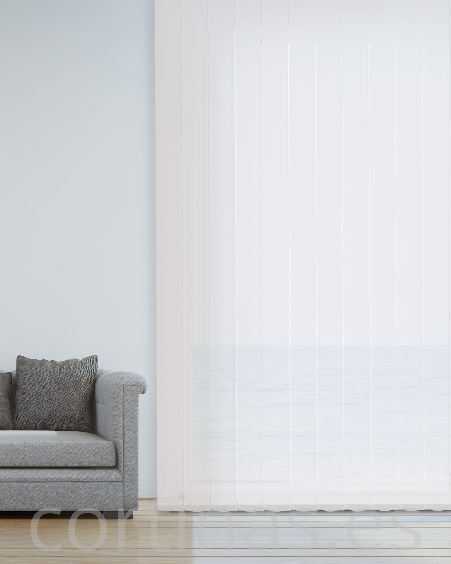Cortinas verticales screen transparencia media