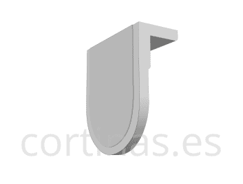 Soporte corto color blanco