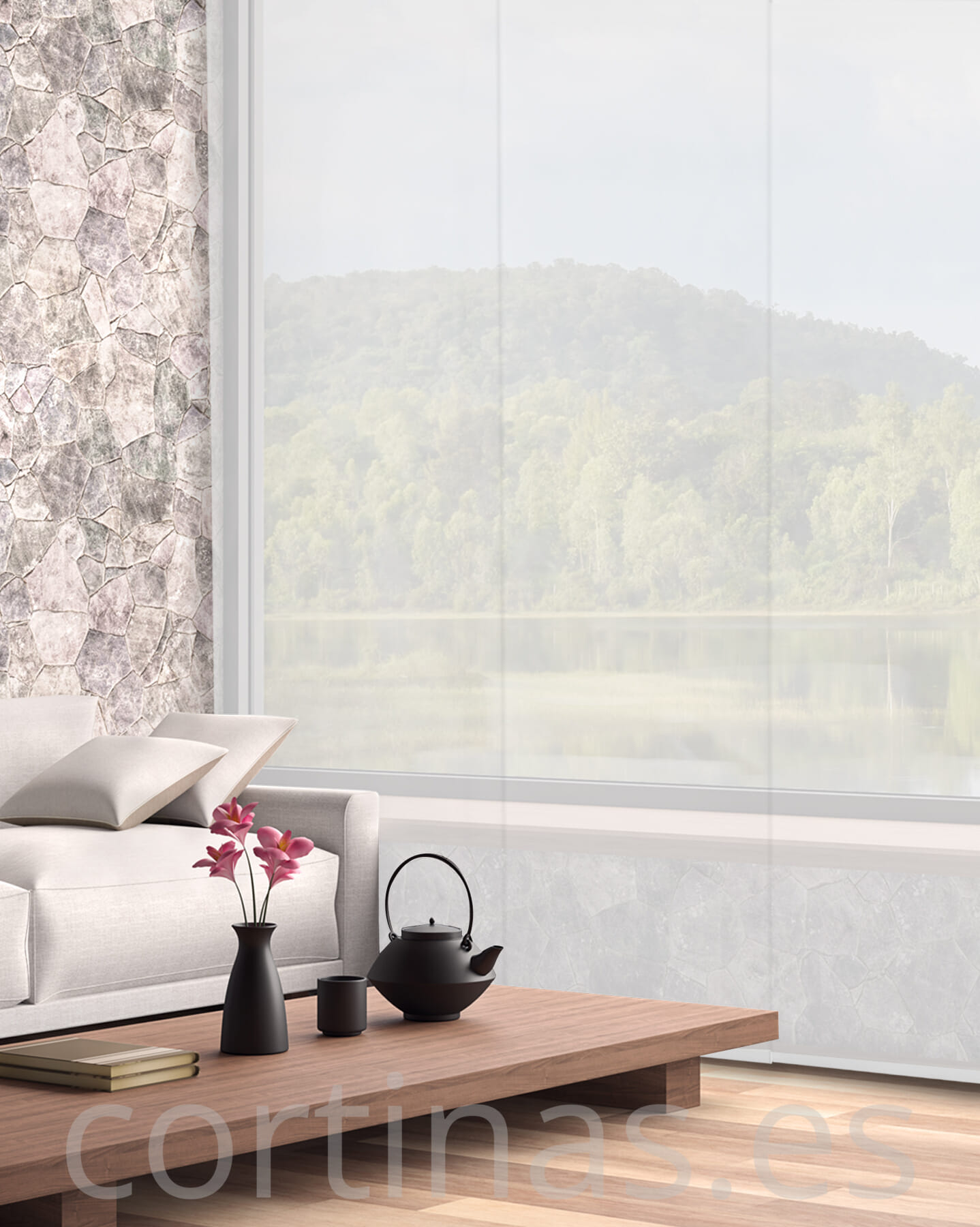 Paneles japoneses screen transparencia alta