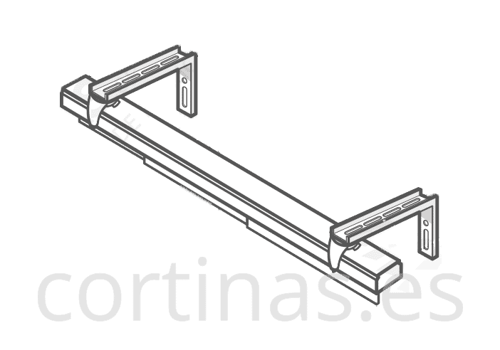 Paneles japoneses - cómo fijar los soportes a las escuadra
