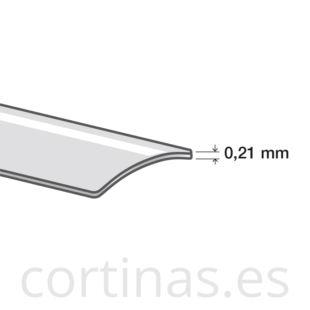 Lamas de aluminio de 0,21 mm de espesor