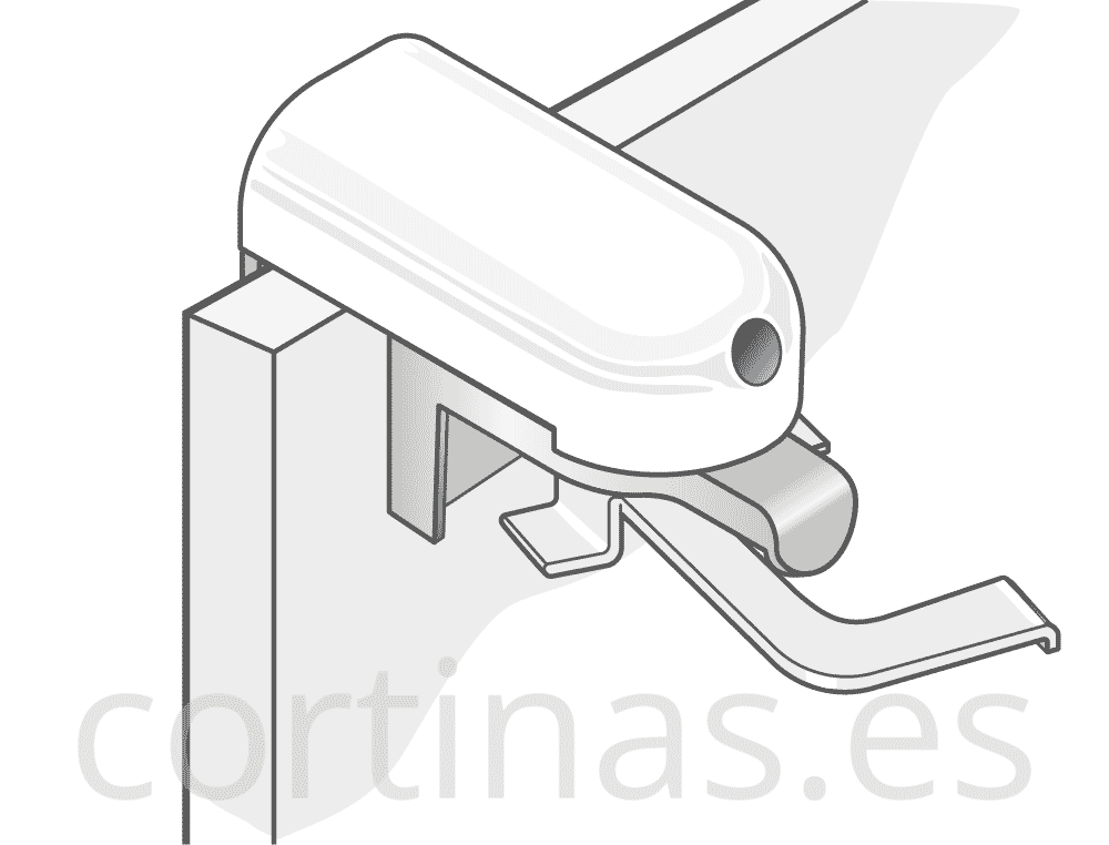 Soporte marco ventana sin taladros ni tornillos, blanco
