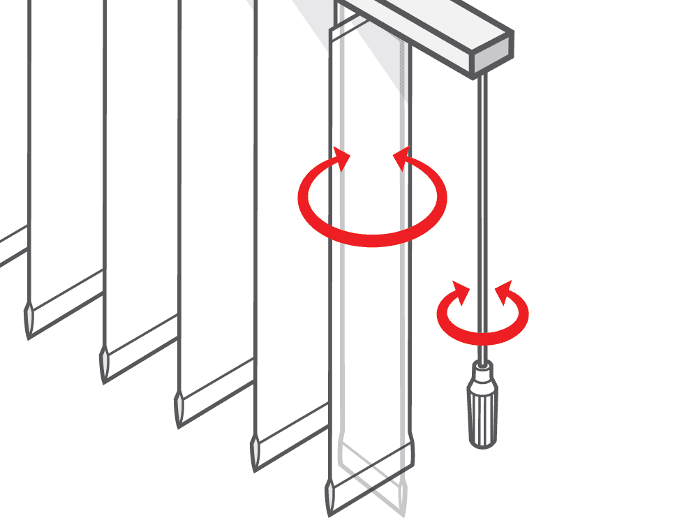Varilla gira las lamas