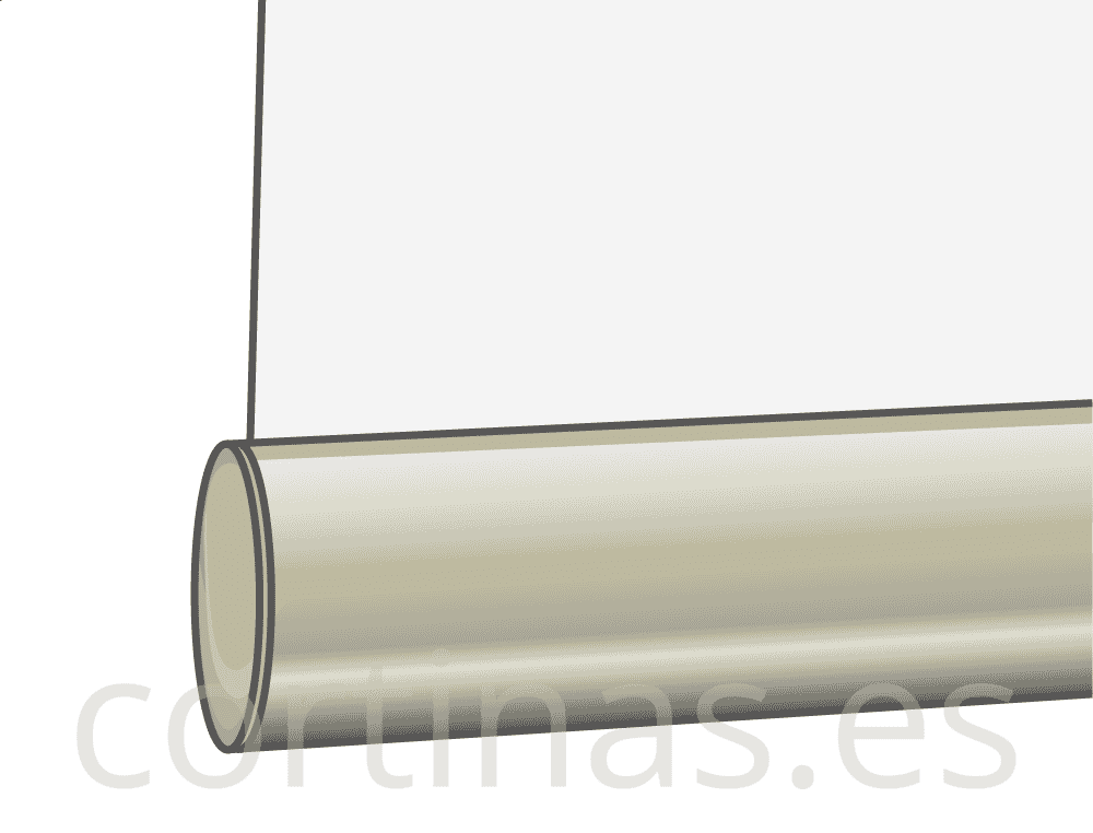 Contrapeso inferior visto ovalado champán