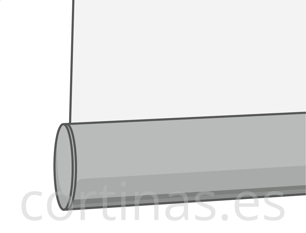 Contrapeso inferior visto ovalado gris