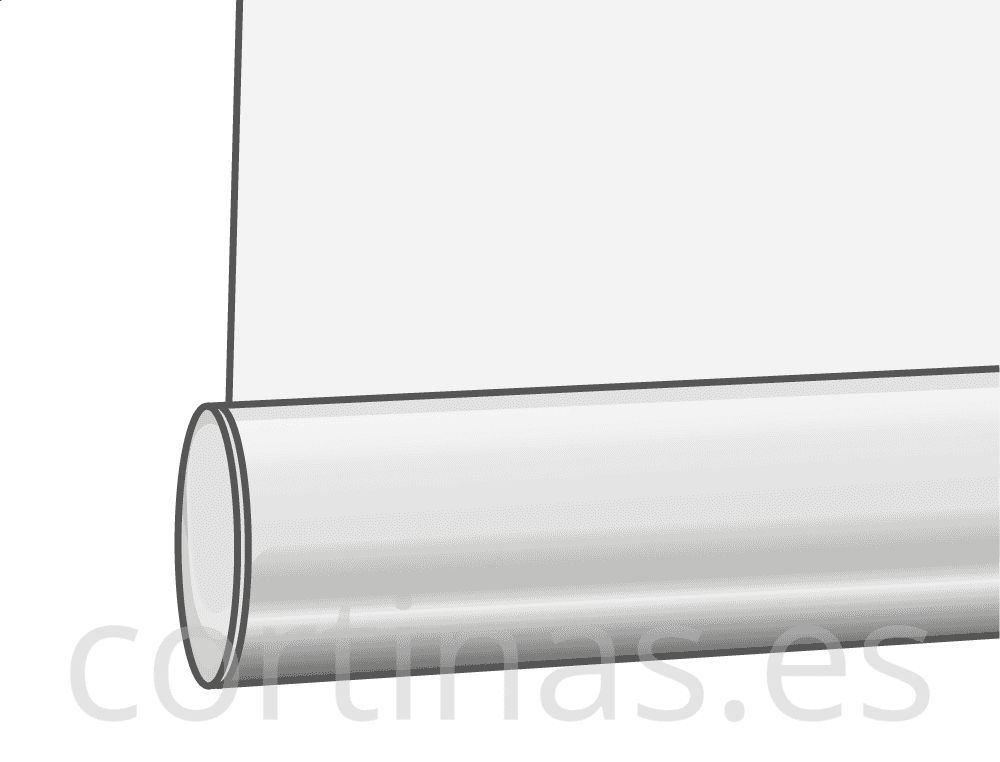 Contrapeso inferior visto ovalado plata lija