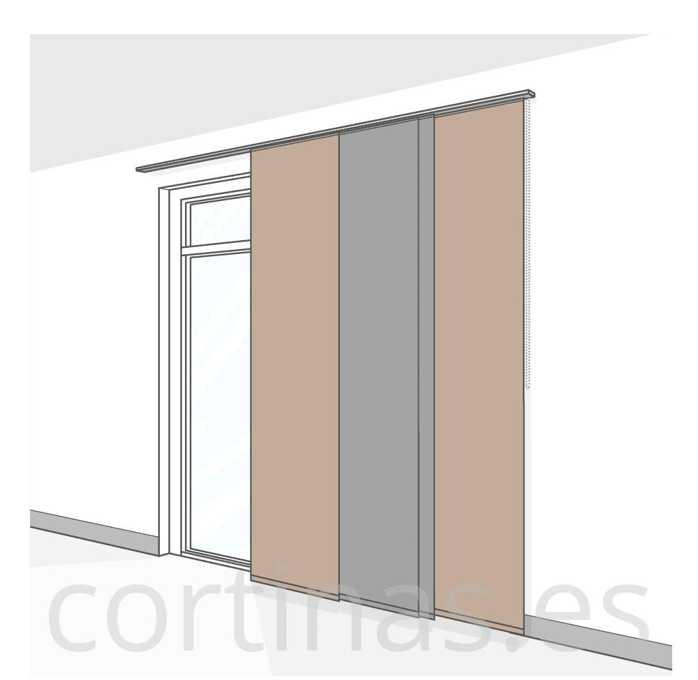 Paneles de diferente color