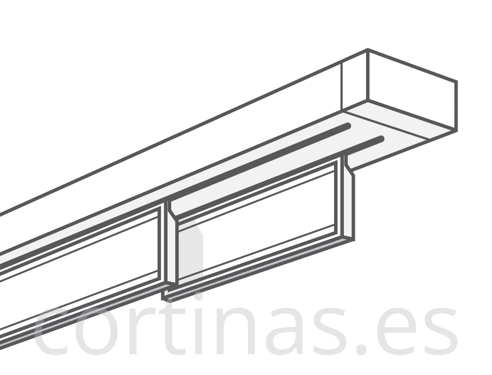 Riel panel japonés blanco