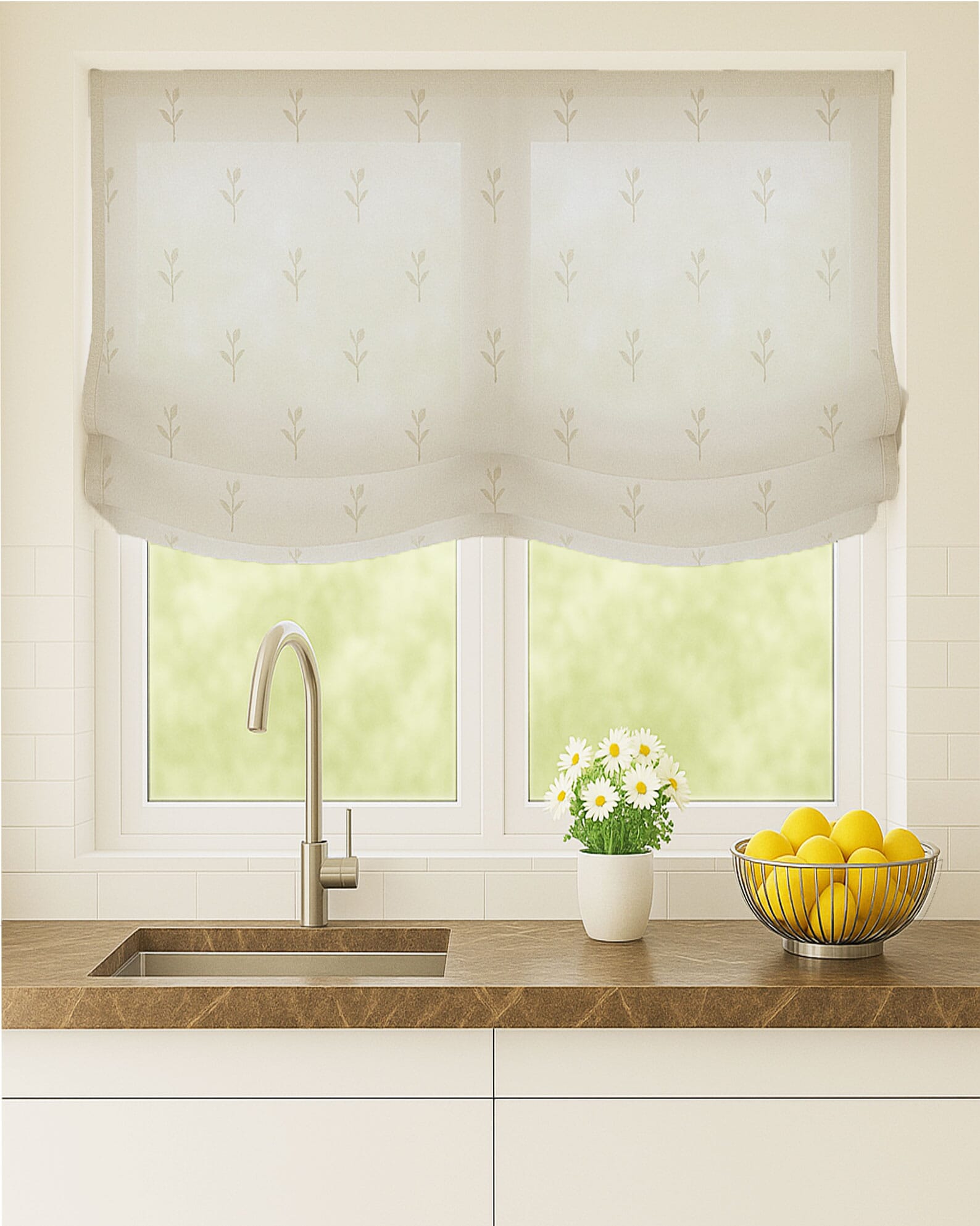 Estores paqueto estampados cocina