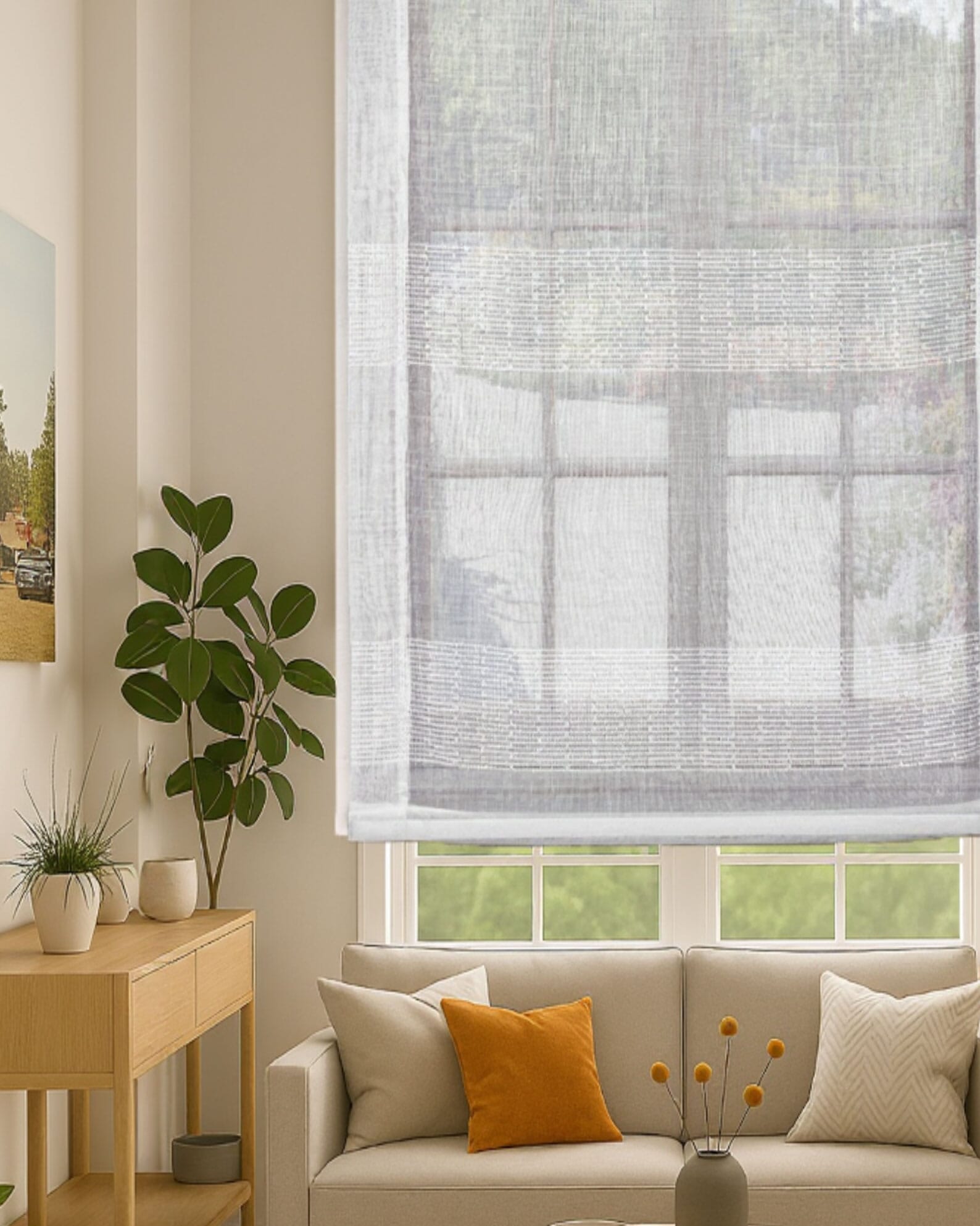 Estores paqueto visillos estampados