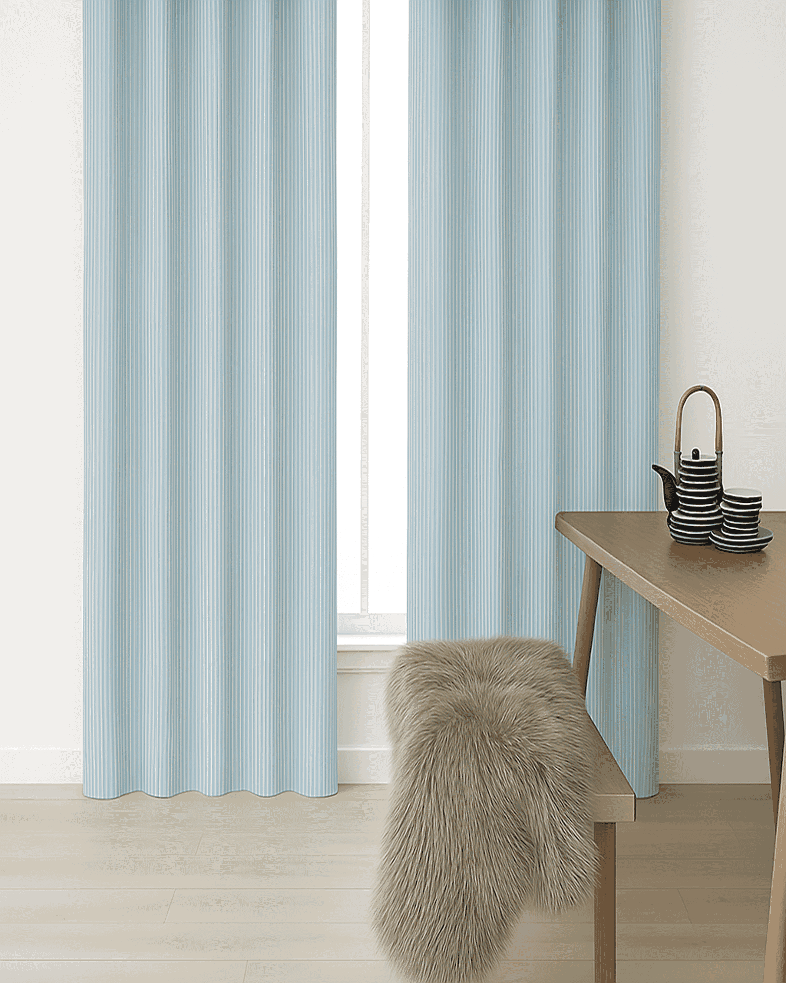 Cortinas translúcidas estampadas