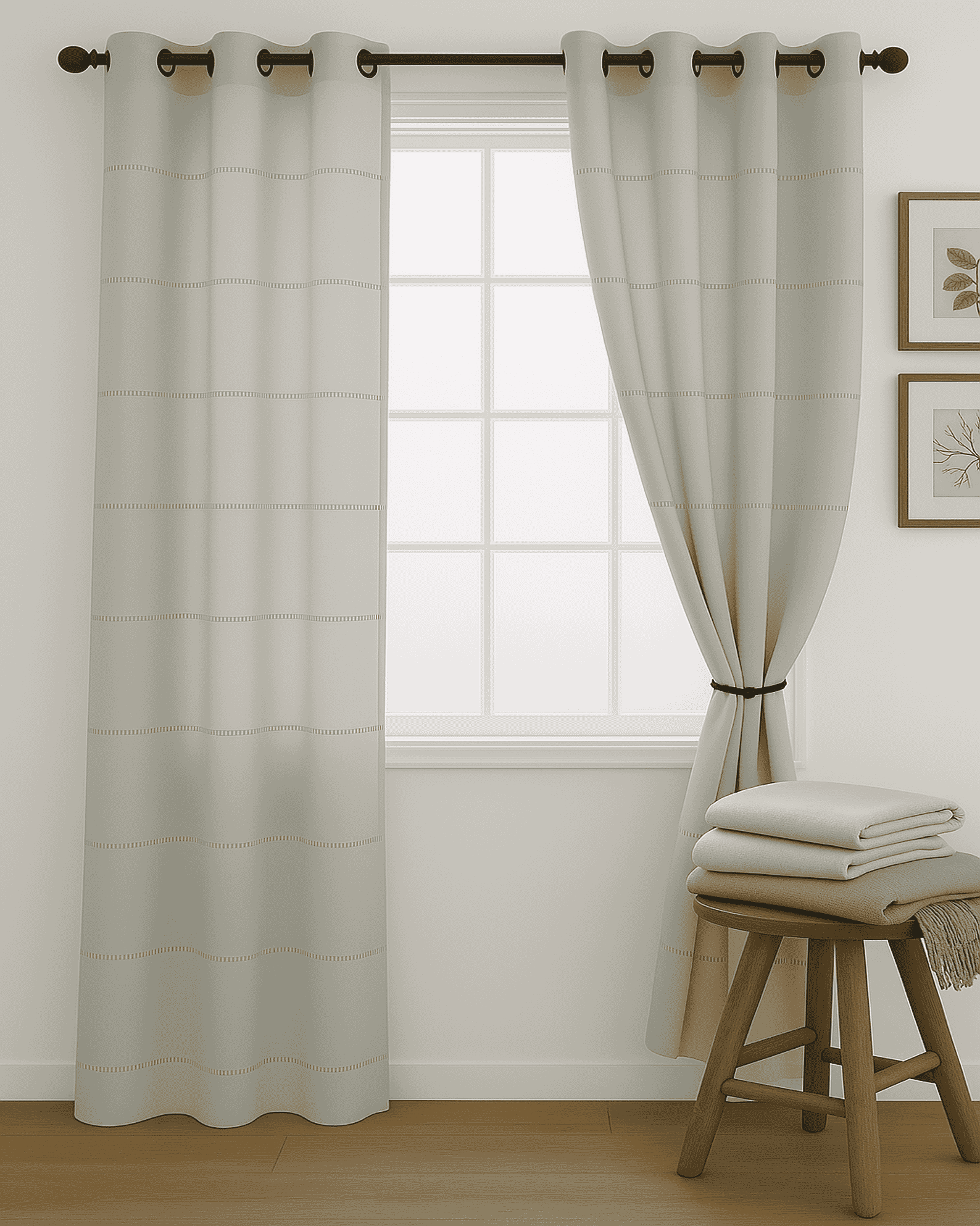 Cortinas visillos estampados